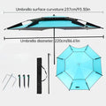 6.6 ft Double-Canopy Beach Umbrella