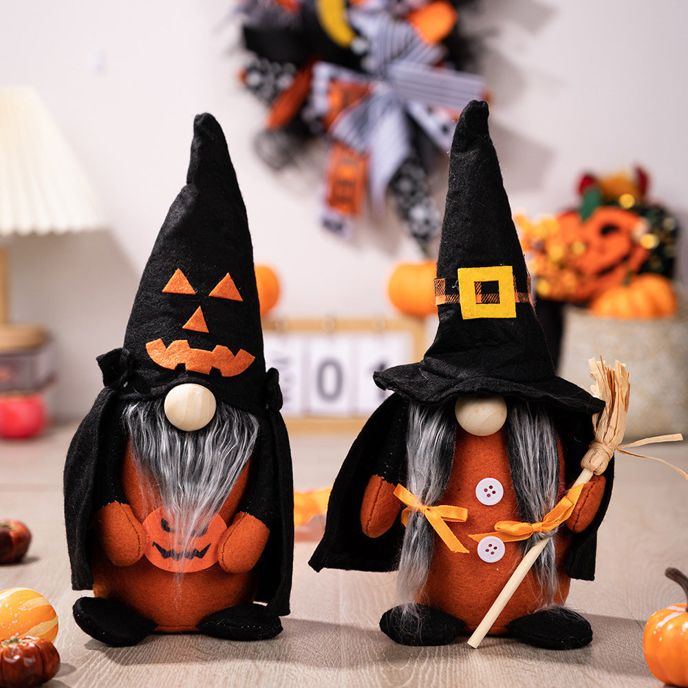Halloween Witch Gnome Decoration