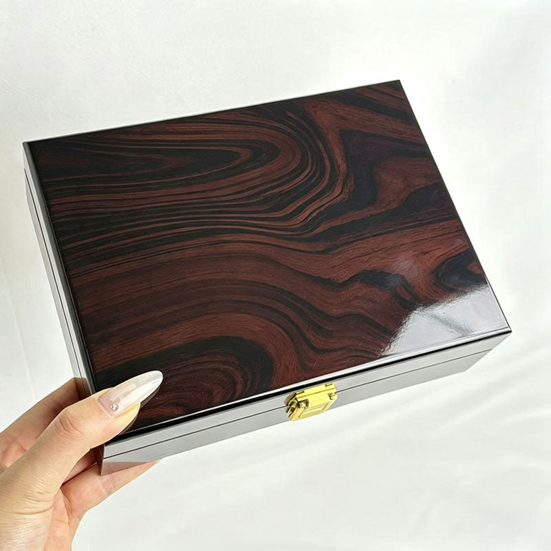 Locking Wooden Jewelry Box
