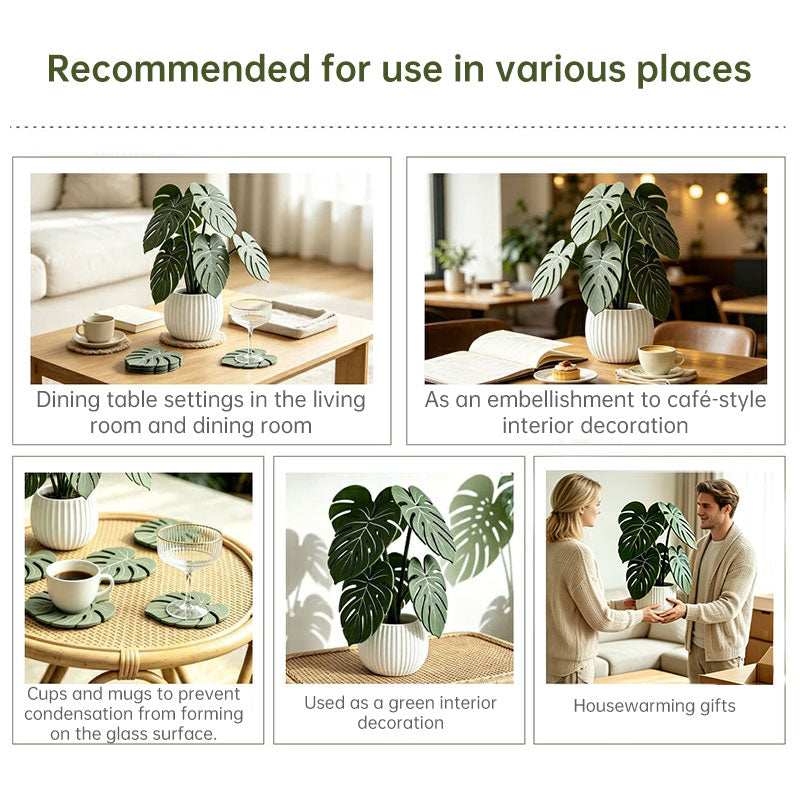 Monstera Leaf 3D Coasters