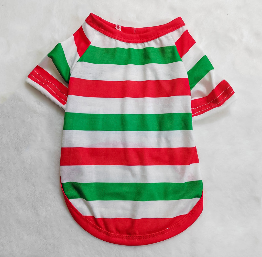 2022 Amazon cross-border new letter striped Christmas parent-child clothes printed home clothes pajamas