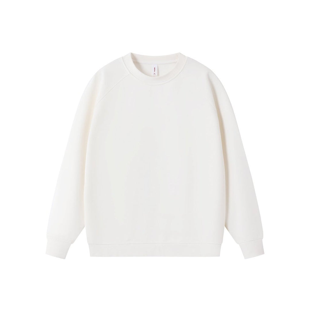 Solid Crewneck Pullover Hoodie
