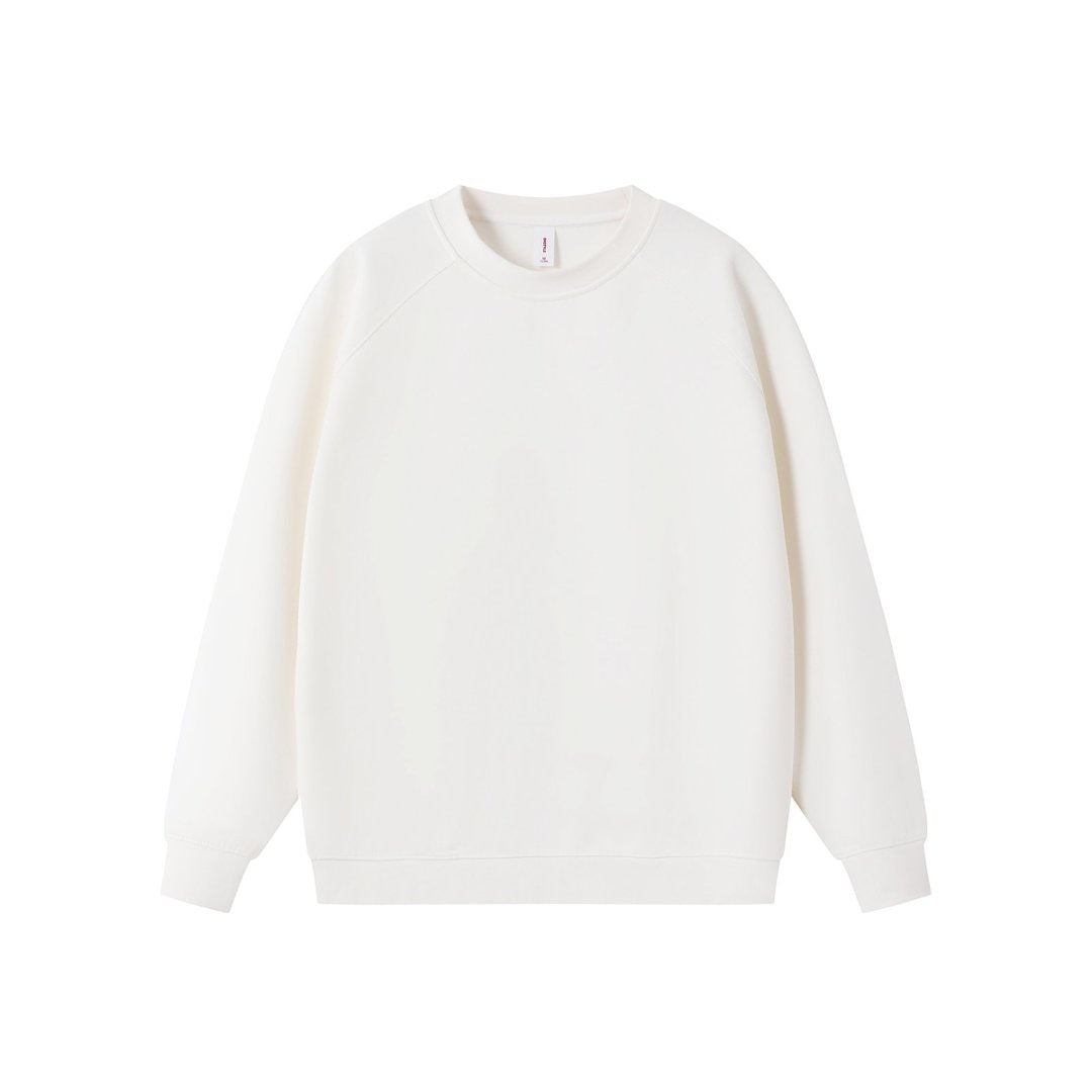 Solid Crewneck Pullover Hoodie