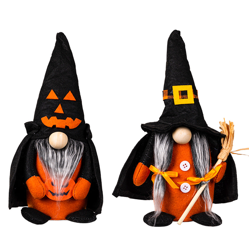 Halloween Witch Gnome Decoration