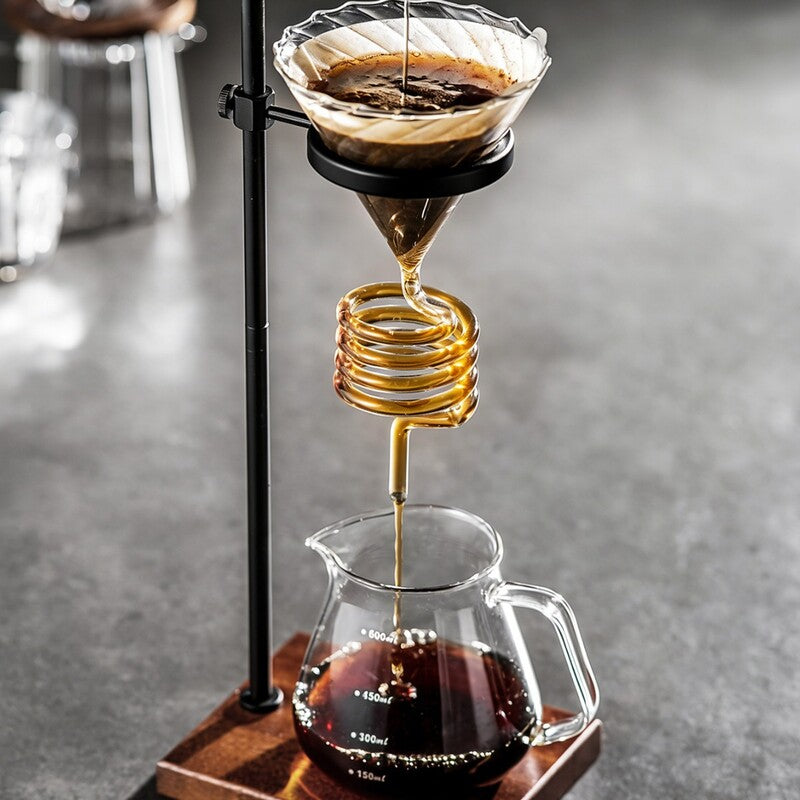 Spiral Cooling Pour-Over Coffee Dripper Stand