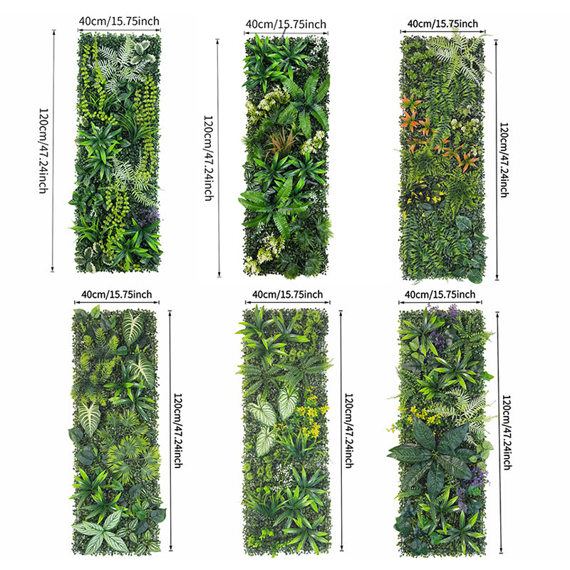 40 × 120 cm Artificial Green Wall Panel