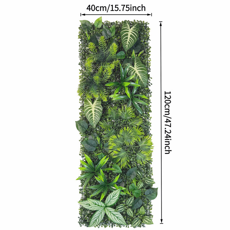 40 × 120 cm Artificial Green Wall Panel