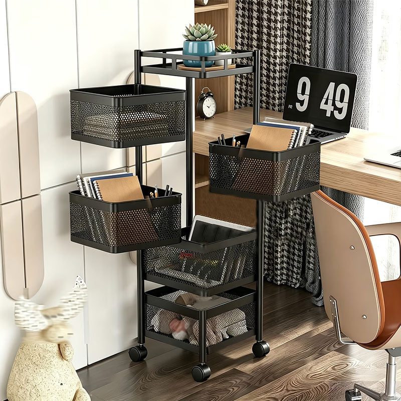 360° Rotating Kitchen Storage Cart