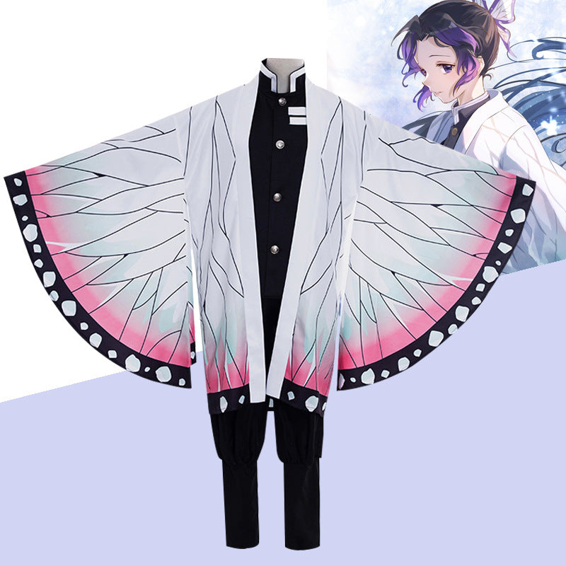 Sword of Ghost cos adult children butterfly endure cos full set of feather weave ghost killing team uniform moth eaten cosplay outfit