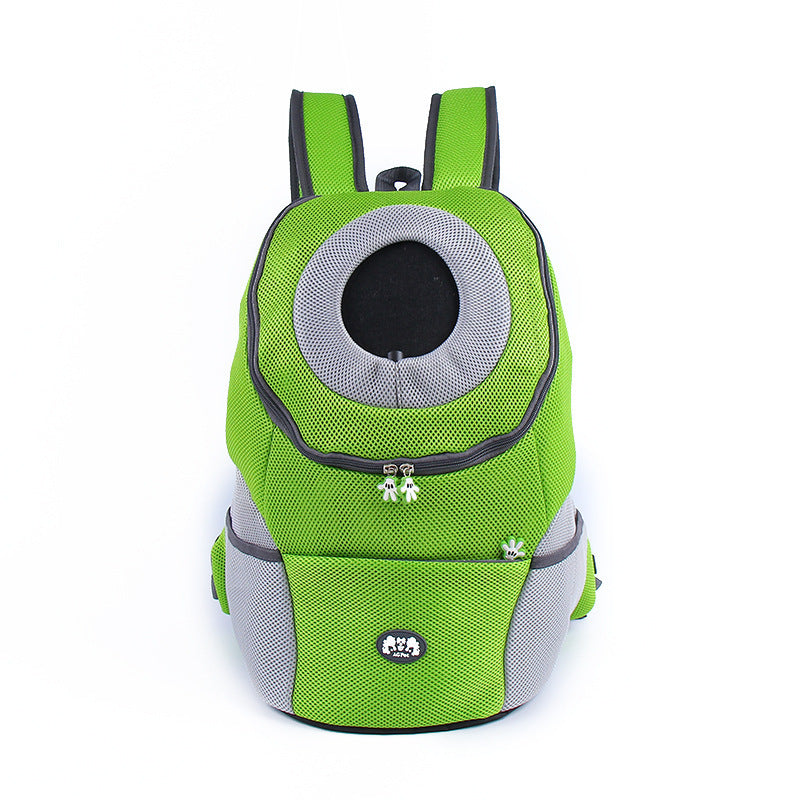 Hot new fashion pet go out backpack chest type backpack go out breathable portable bag dog supplies