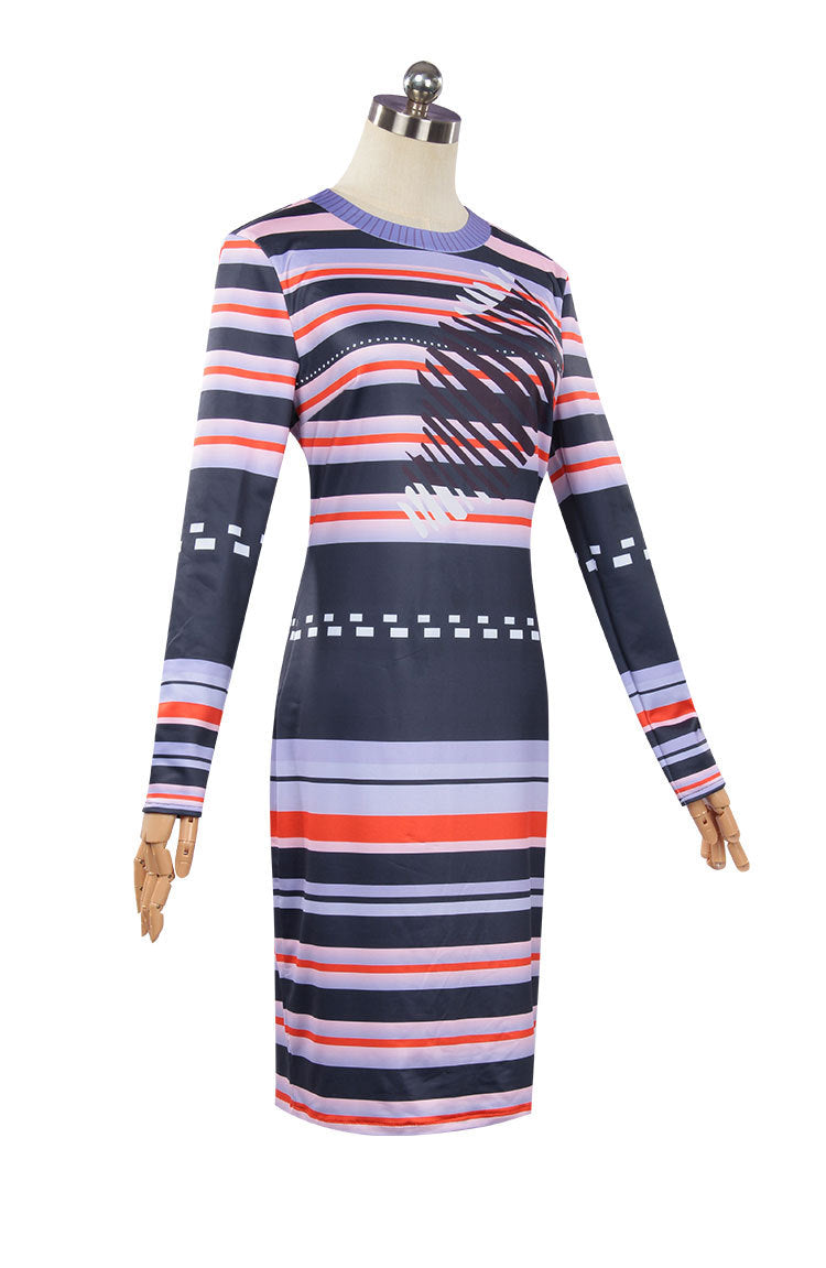 Astrid Striped Cosplay Dress