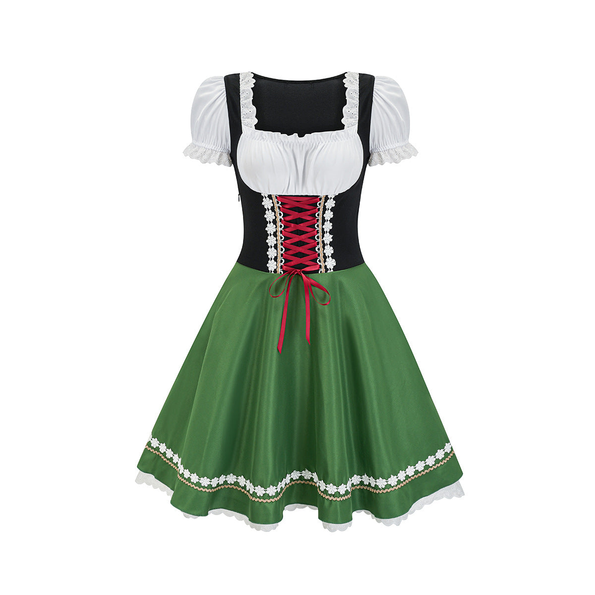 Beaded Heart Beer Girl Bodysuit Costume
