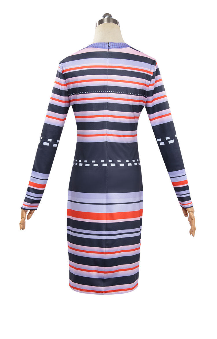 Astrid Striped Cosplay Dress