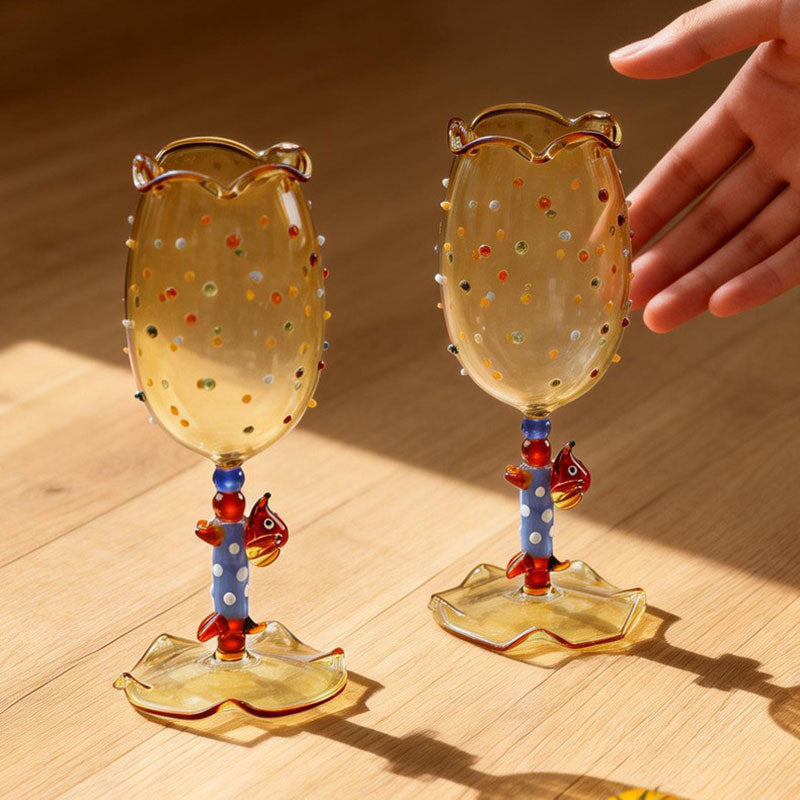 Dachshund Glass Goblet