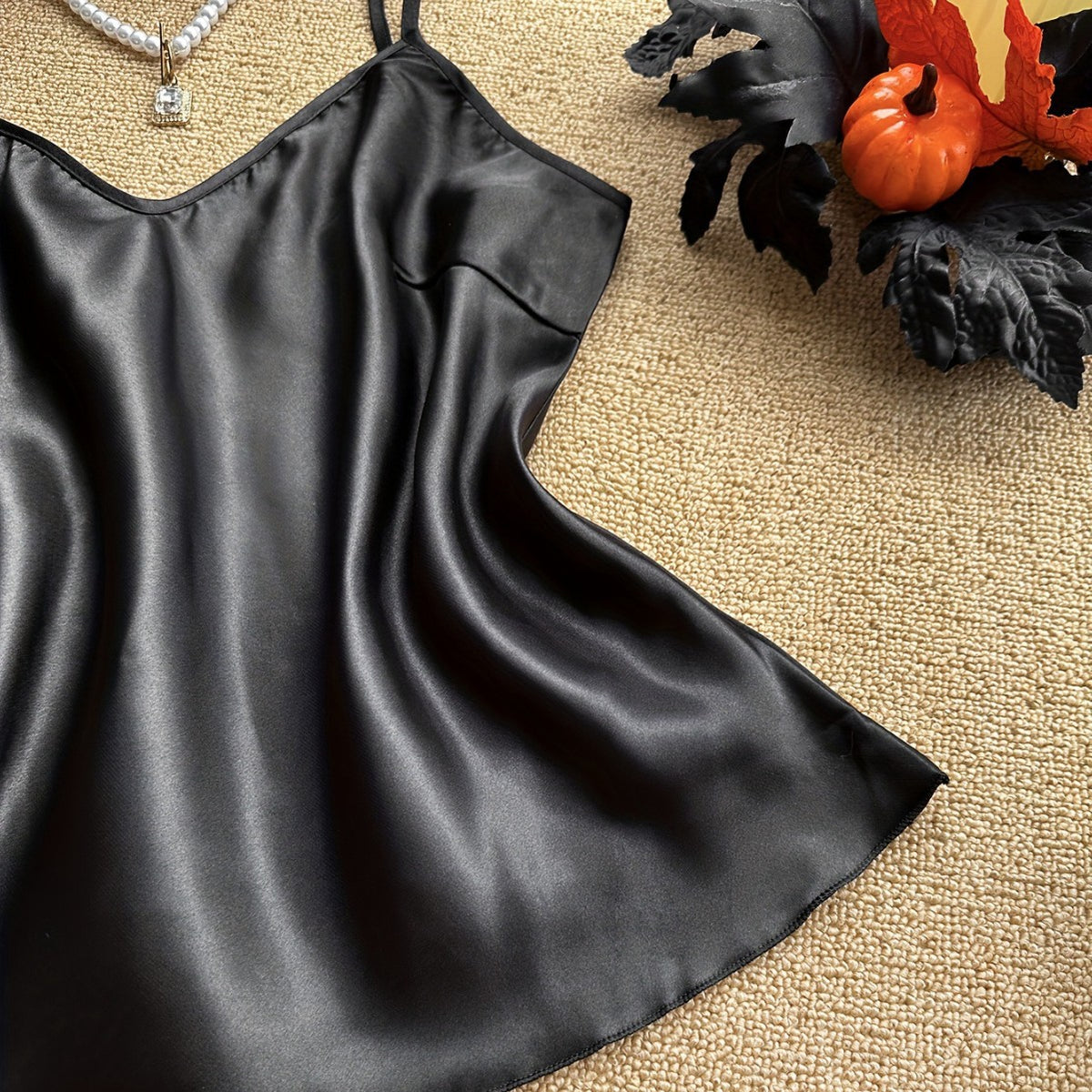 Satin Strapless Top & Pants Set