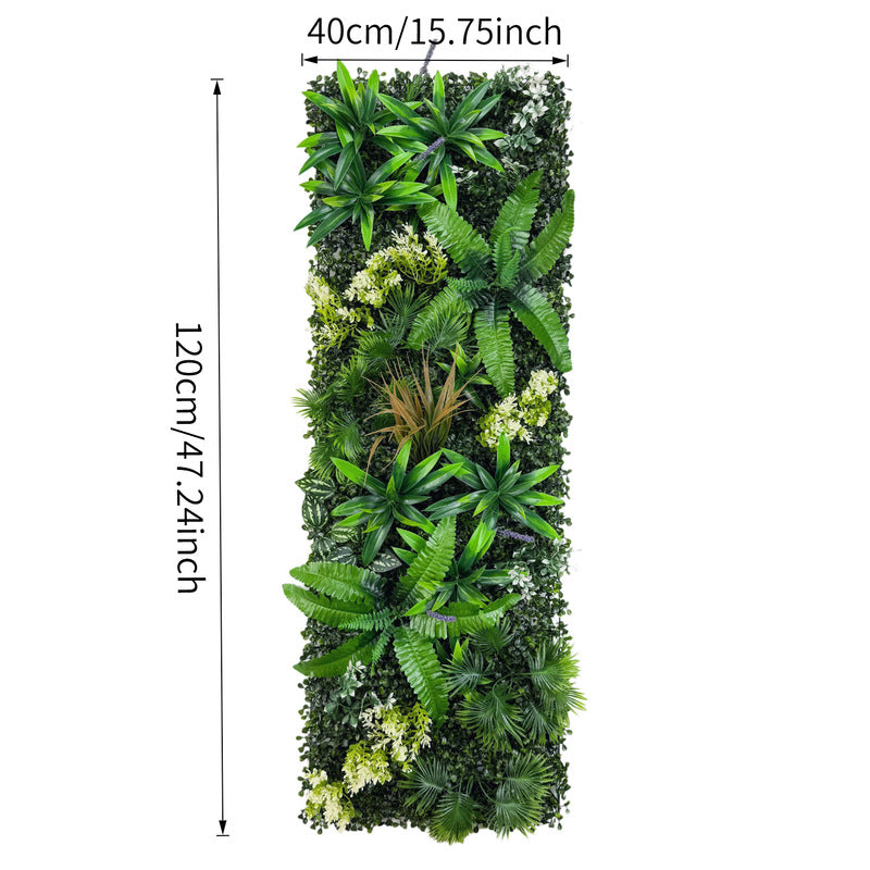 40 × 120 cm Artificial Green Wall Panel