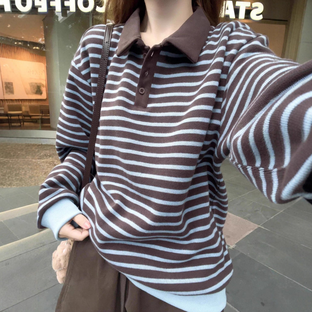Striped Collar Sweater