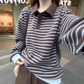Striped Collar Sweater