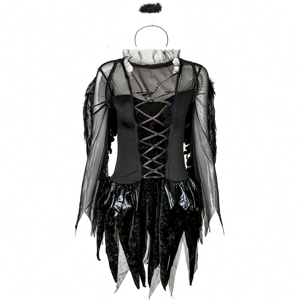 Zombie Black Angel Costume