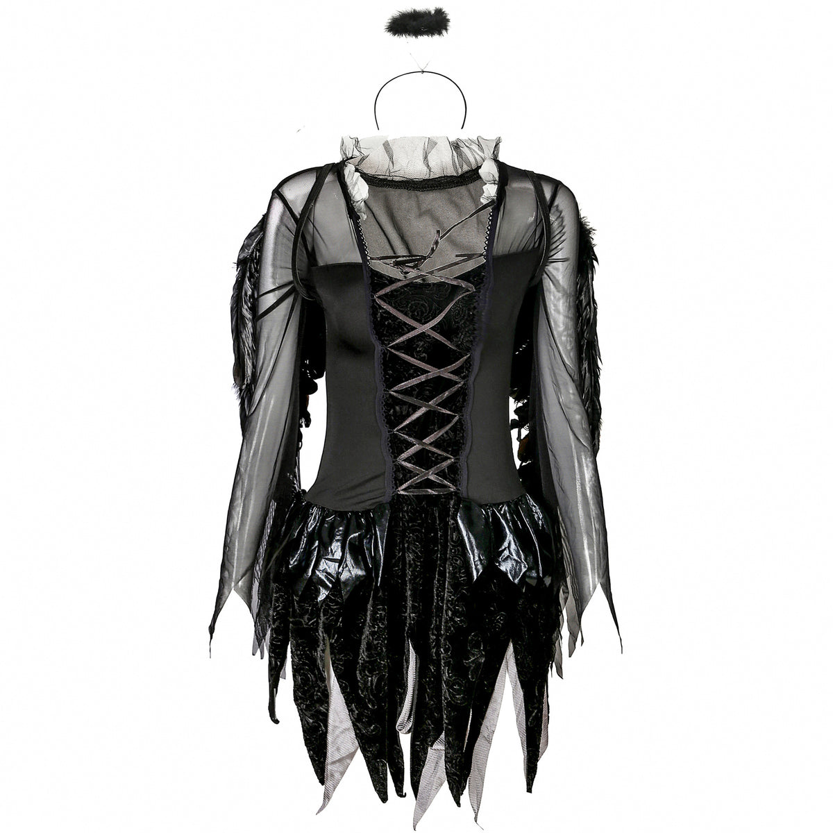 Zombie Black Angel Costume