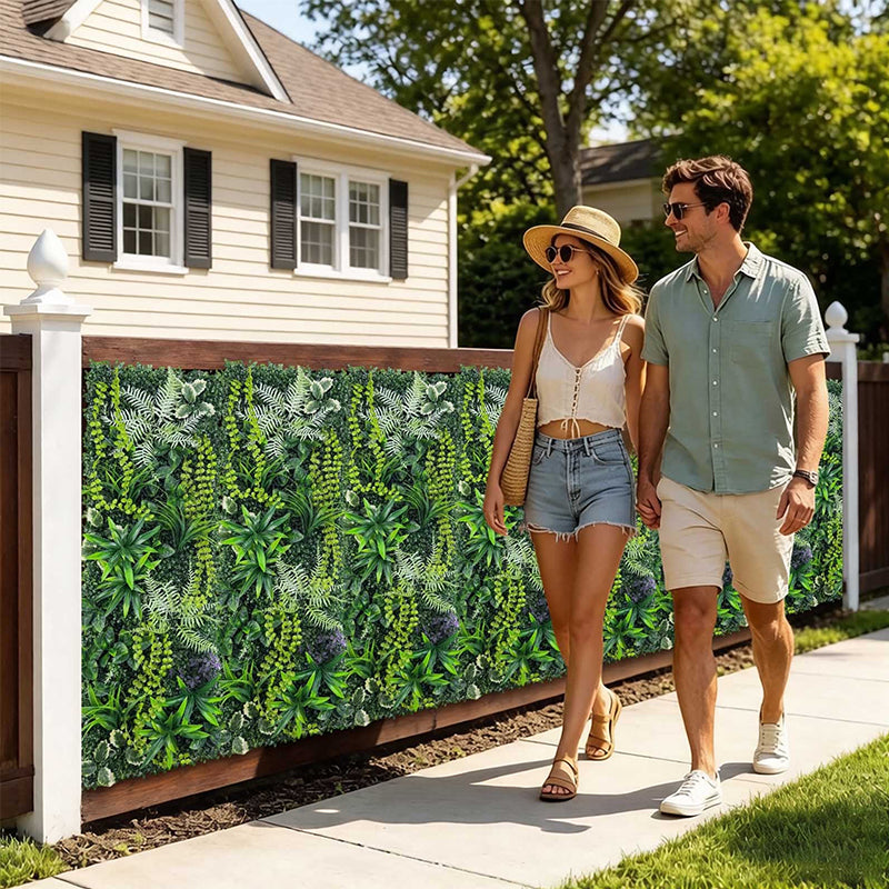 40 × 120 cm Artificial Green Wall Panel