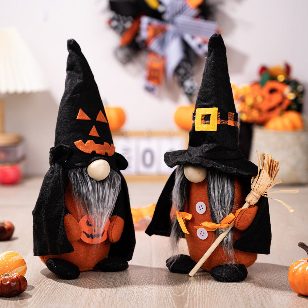 Halloween Witch Gnome Decoration