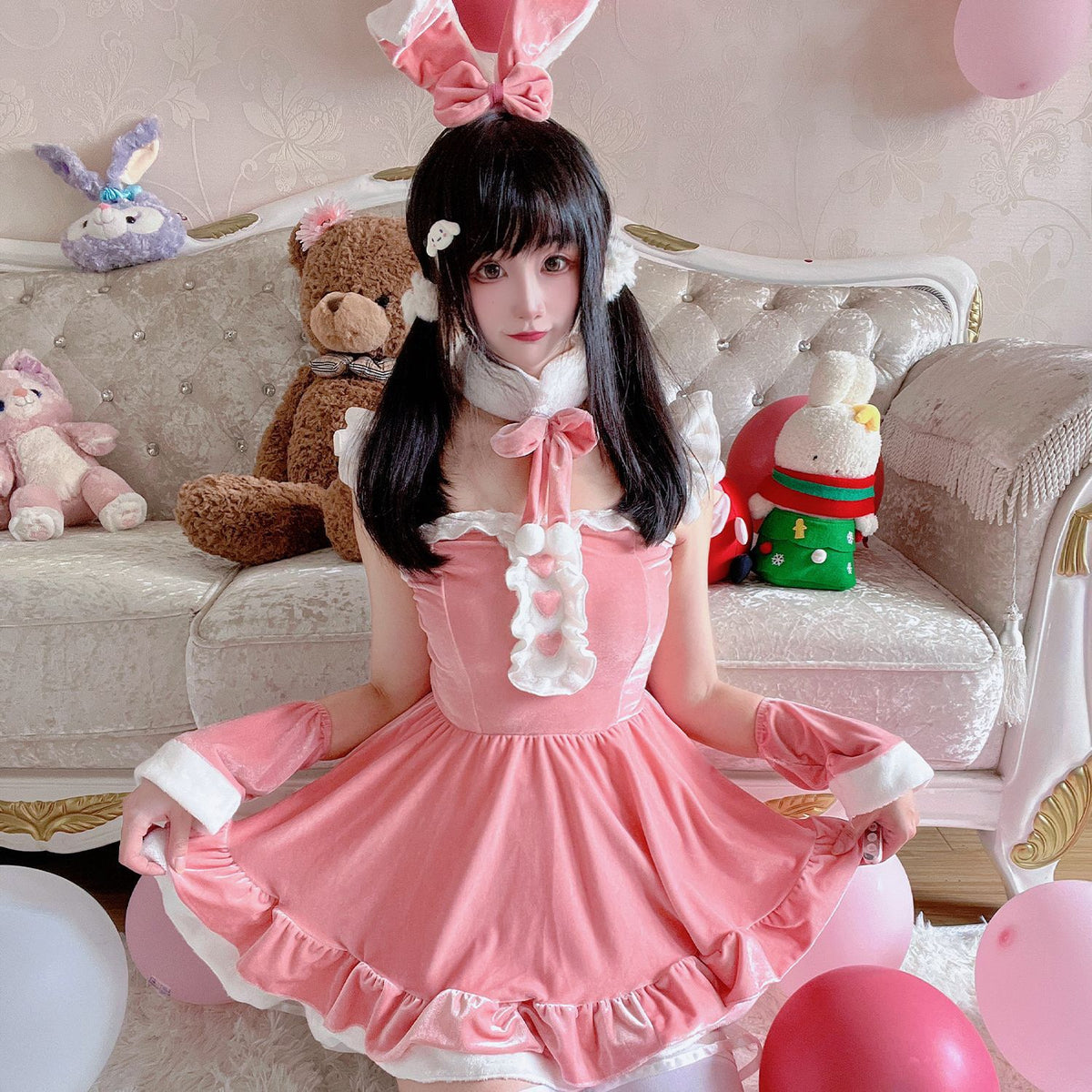 Pink Bunny Costume Dress