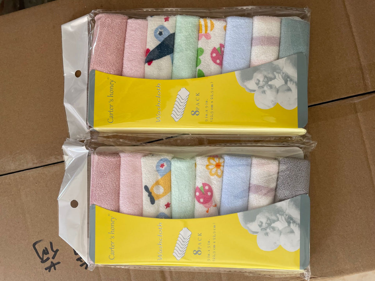 Cross-border small square towel baby drool towel small towel baby small handkerchief feeding towel 8 strips pack AliExpress Amazon