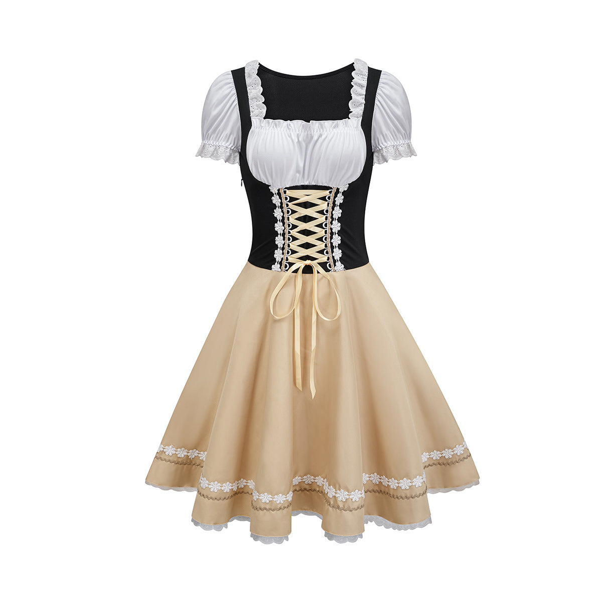 Beaded Heart Beer Girl Bodysuit Costume