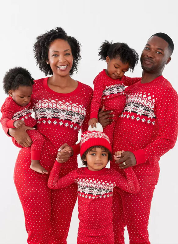 European and American Christmas printed pajama set