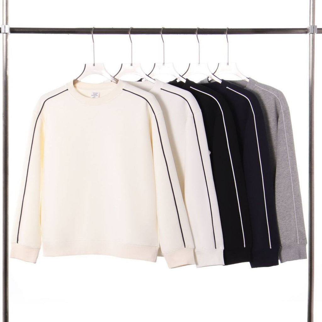 Color-Block Crewneck Hoodie