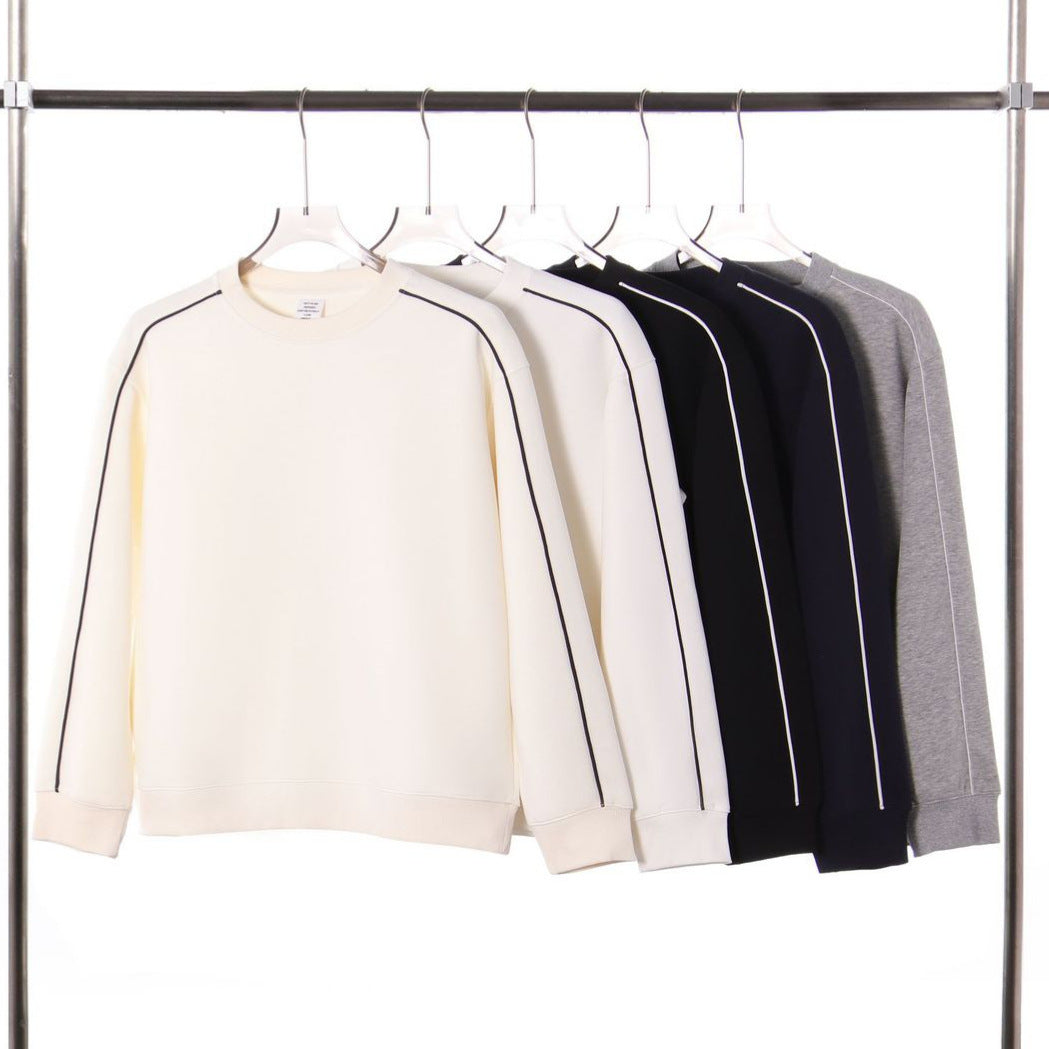 Color-Block Crewneck Hoodie