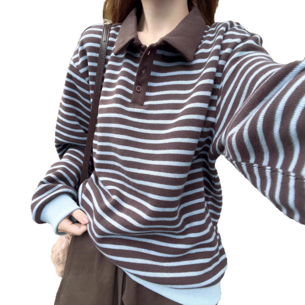 Striped Collar Sweater