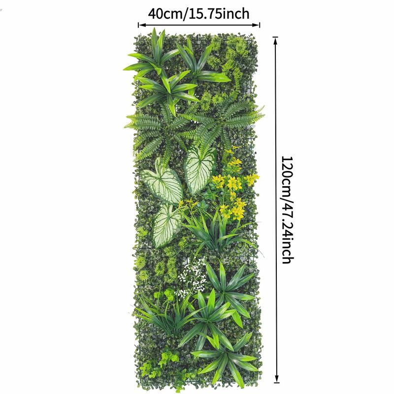 40 × 120 cm Artificial Green Wall Panel