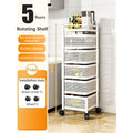 360° Rotating Kitchen Storage Cart