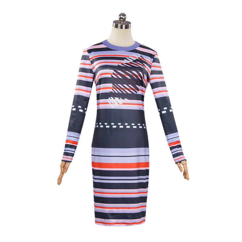 Astrid Striped Cosplay Dress