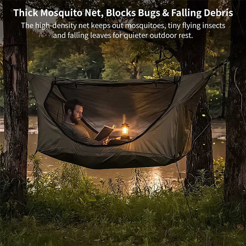 Zippered Bug Net Camping Hammock