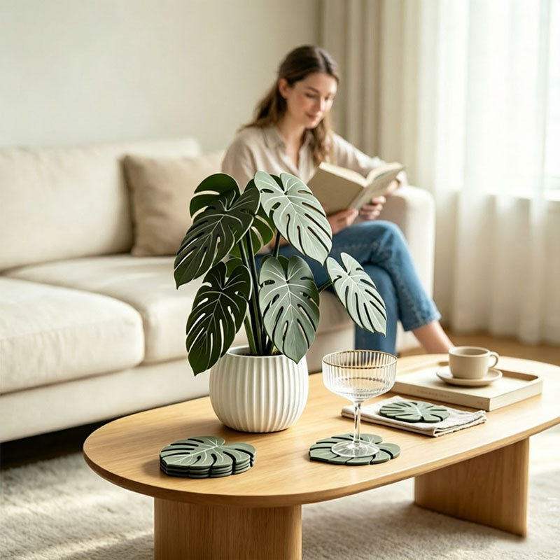 Monstera Leaf 3D Coasters