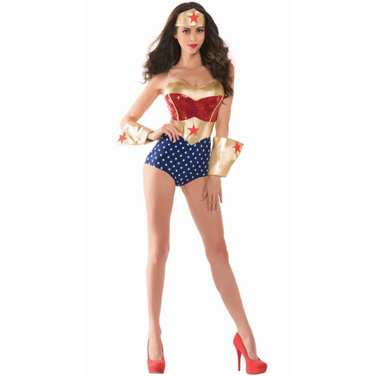 Superhero Bodysuit & Cape Costume