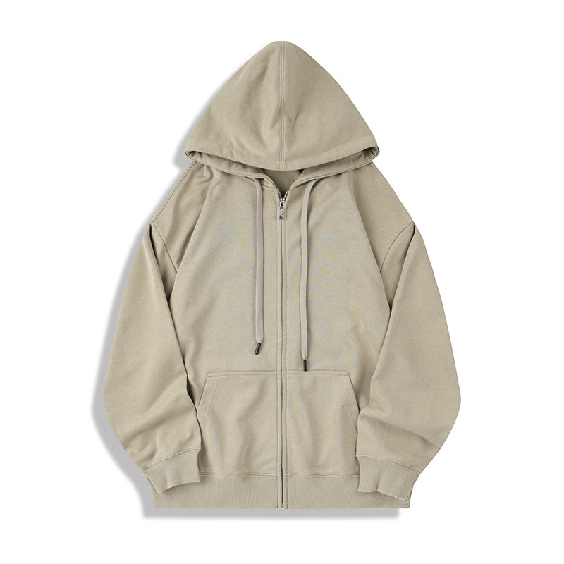 Zip-Up Long-Sleeve Hoodie