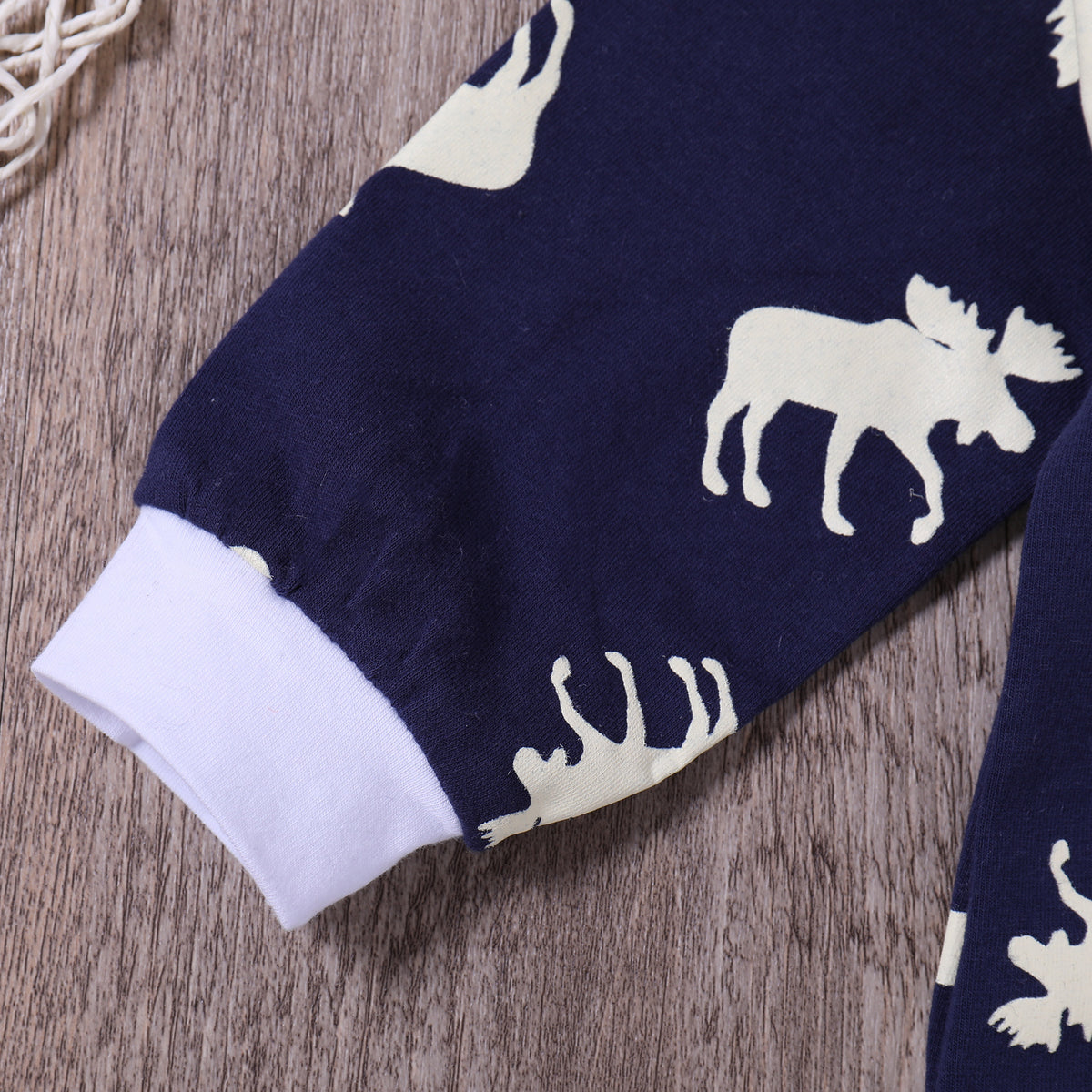 Fashon Newborn Infant Baby Girl Boy Moose Deer Long Sleeve Cotton Romper One-pieces Xmas Outfits Christmas