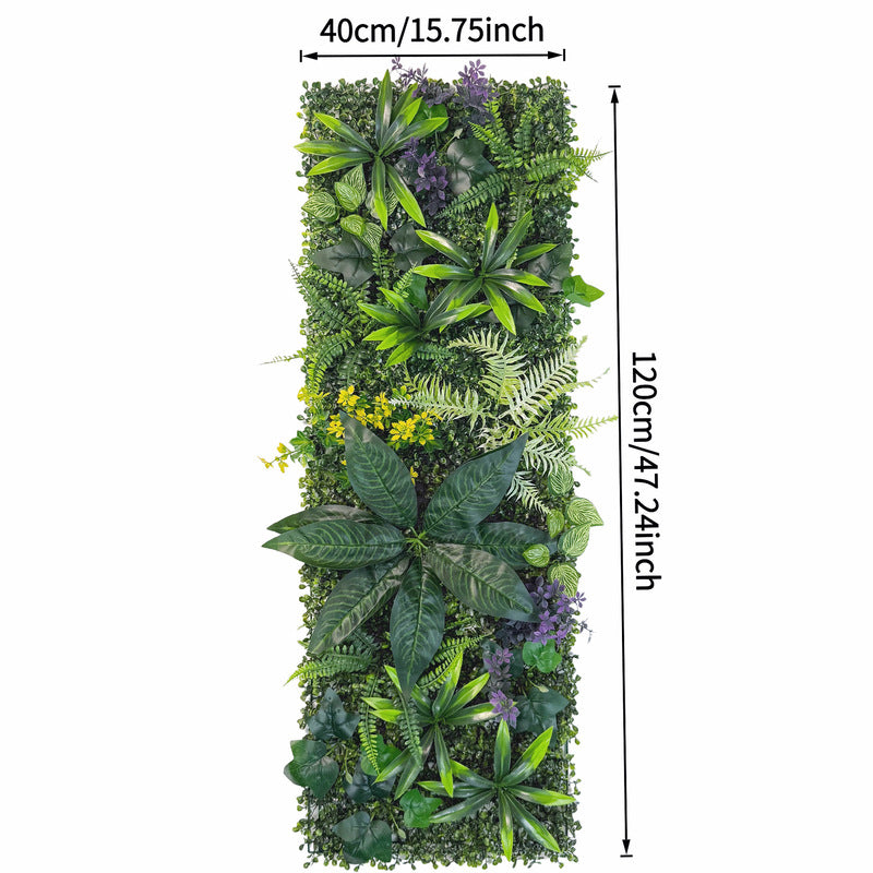 40 × 120 cm Artificial Green Wall Panel