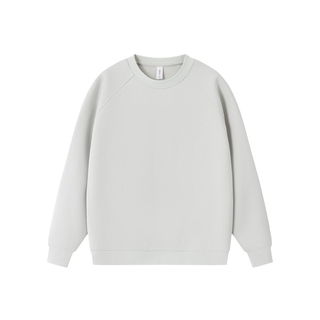 Solid Crewneck Pullover Hoodie