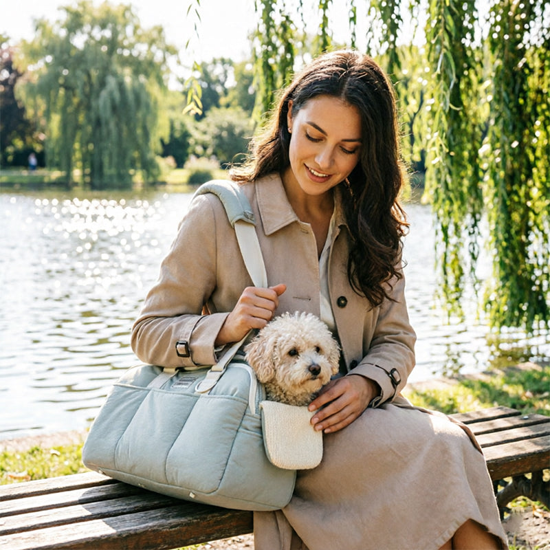 Winter Cat Carrier Shoulder Bag