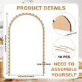 Unfinished Wood Arch Wall Decor