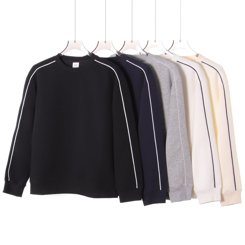 Color-Block Crewneck Hoodie