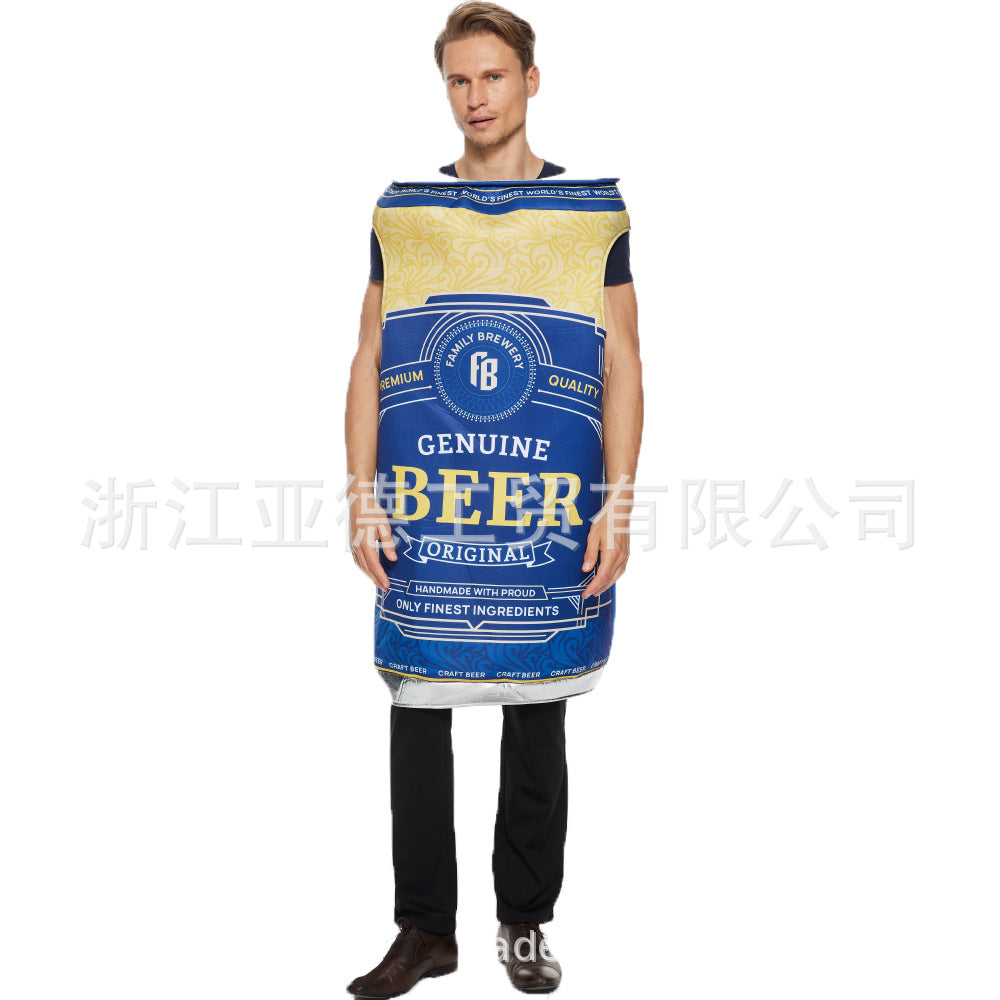 New Halloween can beer in stock fun parody sponge costume party performance onesie