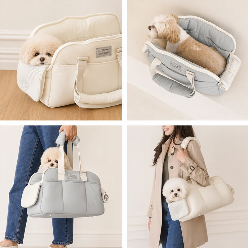 Winter Cat Carrier Shoulder Bag