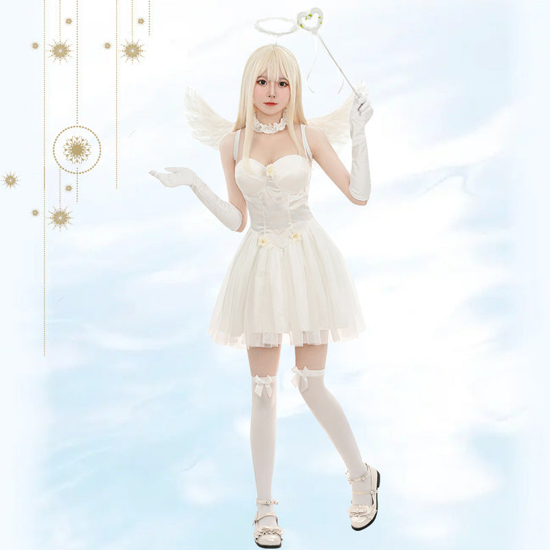 White Ghost Bride Costume