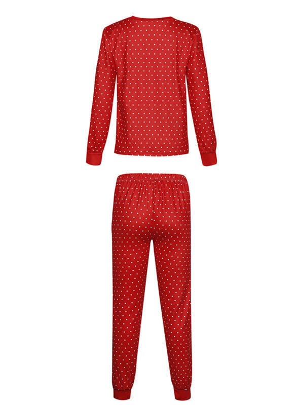 European and American Christmas printed pajama set